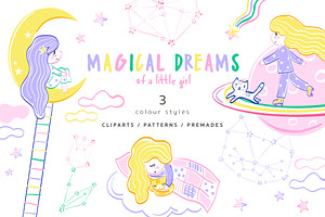 Magical Dreams Cute Pyjama Girl Set