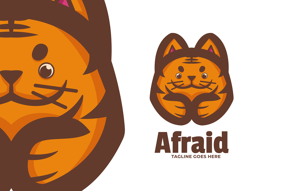Afraid Logo, a Branding & Logo Template by lelevien | Creative Market