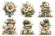 Whimsical Spring Singpost Clipart, an Illustration by Daily.Designs (Thumbnail 7 of 8)