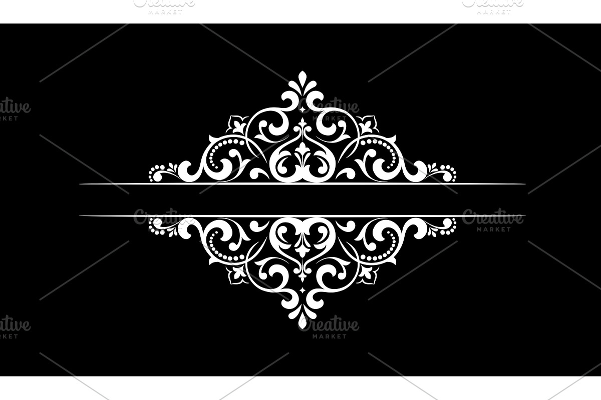 Vintage black and white element, an Illustration by RODINA