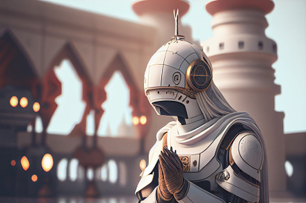 modern robot muslim