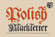 Polish Blackletter Schwabacher font, a Blackletter Font by kaer_shop (Thumbnail 1 of 12)