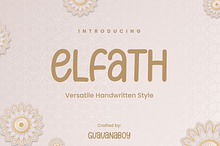 Elfath Handwritten Business Font