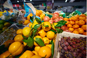 Vibrant display of fresh citrus, a Food & Drink Photo by darksoul72