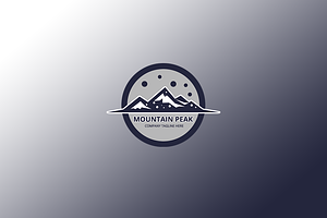 PS Mountaite Mountain Logo Template