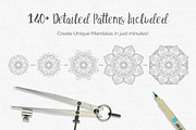 Coloring Book Mandala Creator, an Action Add-On by Drifter Studio (Thumbnail 2 of 4)