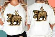 Easter Highland Cow PNG, Cute Easter, an Illustration by OK Design (Thumbnail 6 of 6)