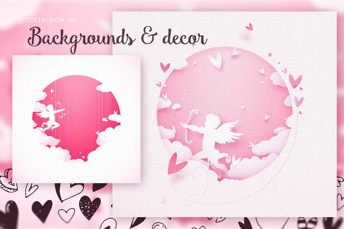 St.Valentine`s Day: Cupids & Decor, an Illustration by Gluiki (Photo 4 of 6)