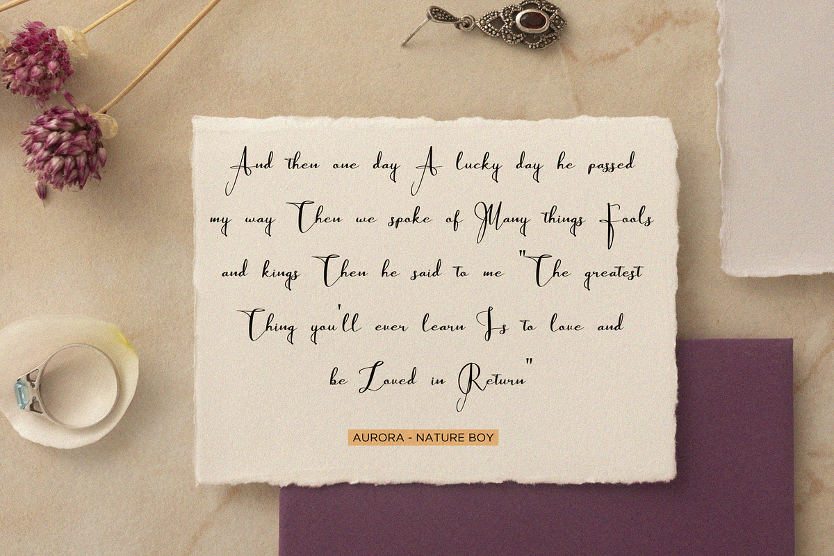Thousand Sunnygo, a Script Font by Essentials Studio (Photo 3 of 9)