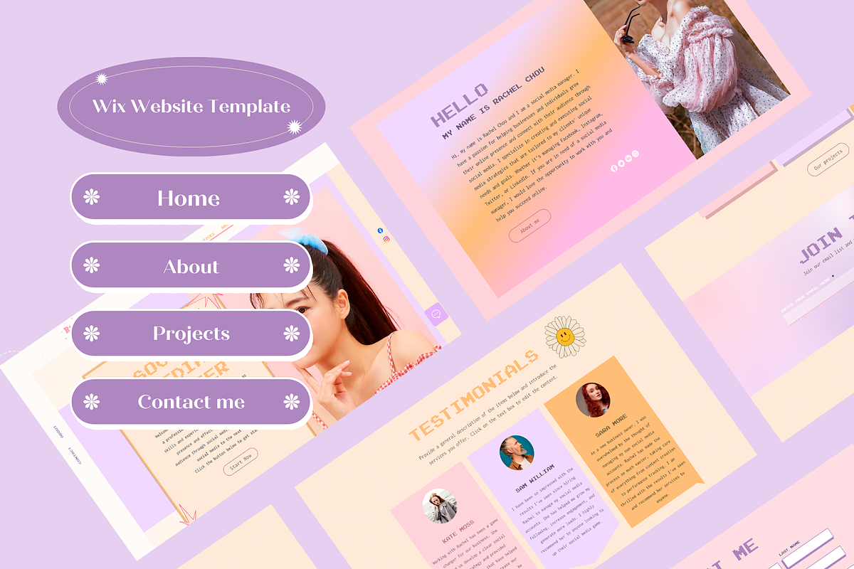 Wix Website Template Retro SMM, a Wix Template by Wixify Studio (Photo 10 of 11)