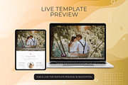 Wedding Invitation Website Template, a Landing Page Template by Kromatic Design Studio (Thumbnail 2 of 8)