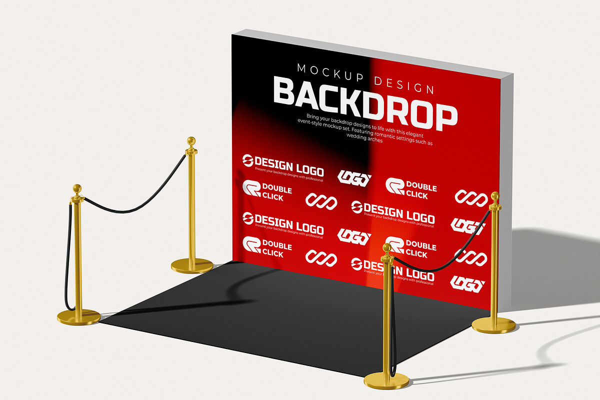 Backdrop Mockup, an Advertising Mockup by Unerispace (Photo 2 of 5)