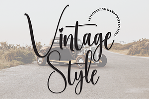 Vintage Style Script Font