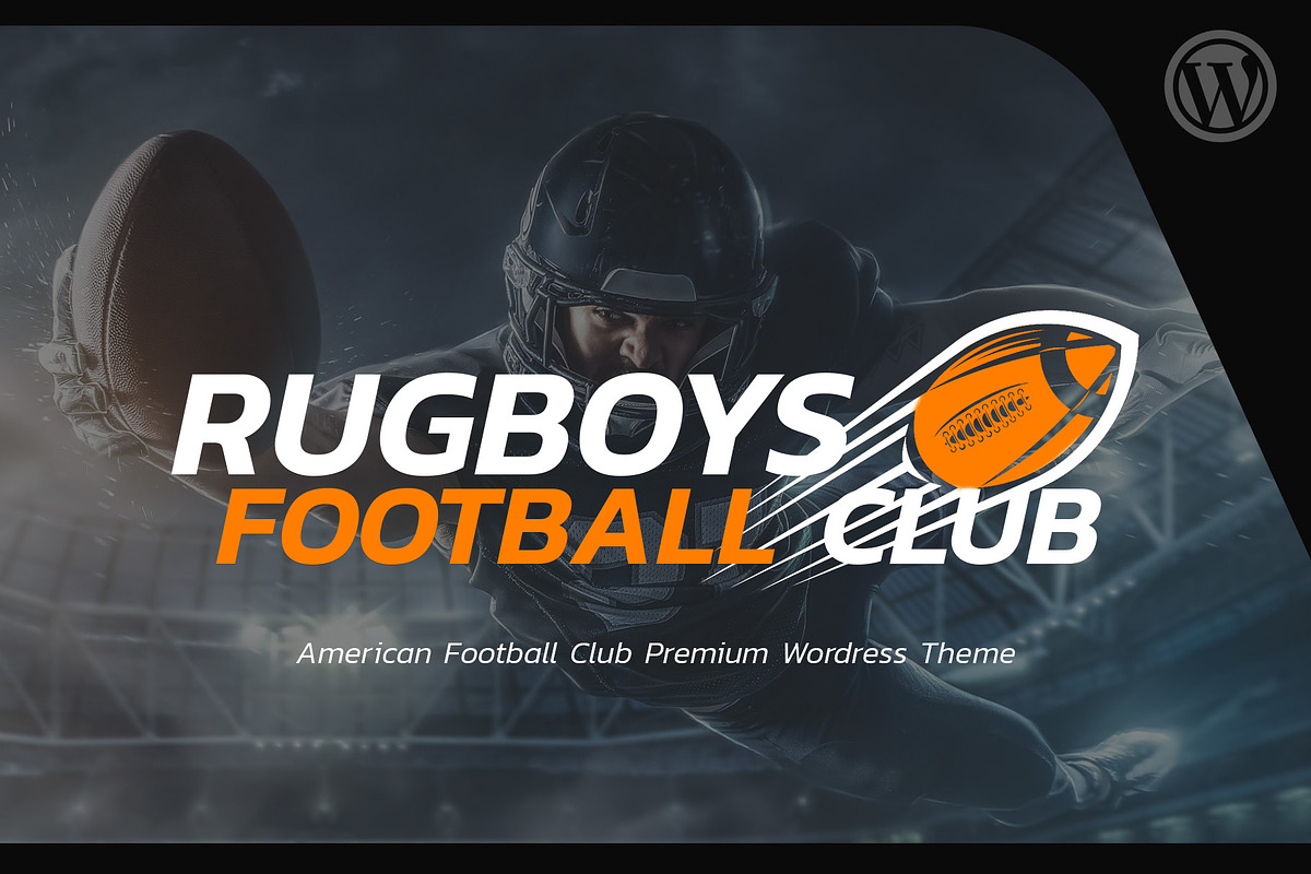 American Football - WordPress theme, a WordPress Template by TonyTemplates (Photo 1 of 5)