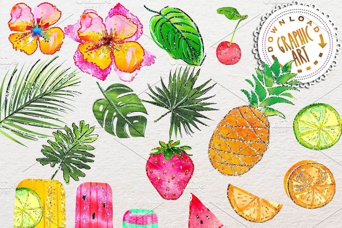 Summer Party Clipart, a Food Illustration by Download Graphic Art (Photo 3 of 5)
