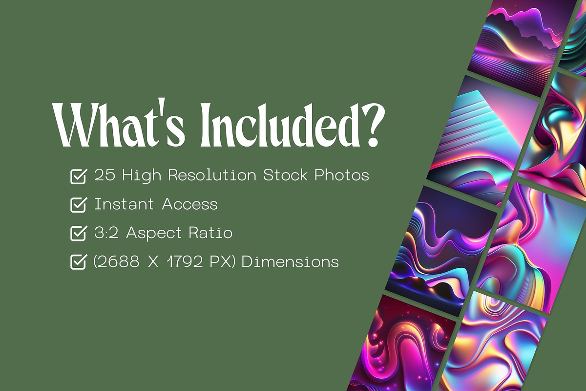 25 Holographic Neon Backgrounds, a Wallpaper Graphic by Incomelion (Photo 5 of 11)