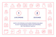 Accommodation Icons, an Outline Icon by Made by Made (Thumbnail 4 of 9)