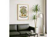 Earth Needs Us Now Wall Art Vintage, a Background Graphic by LaseredNinja (Thumbnail 7 of 7)