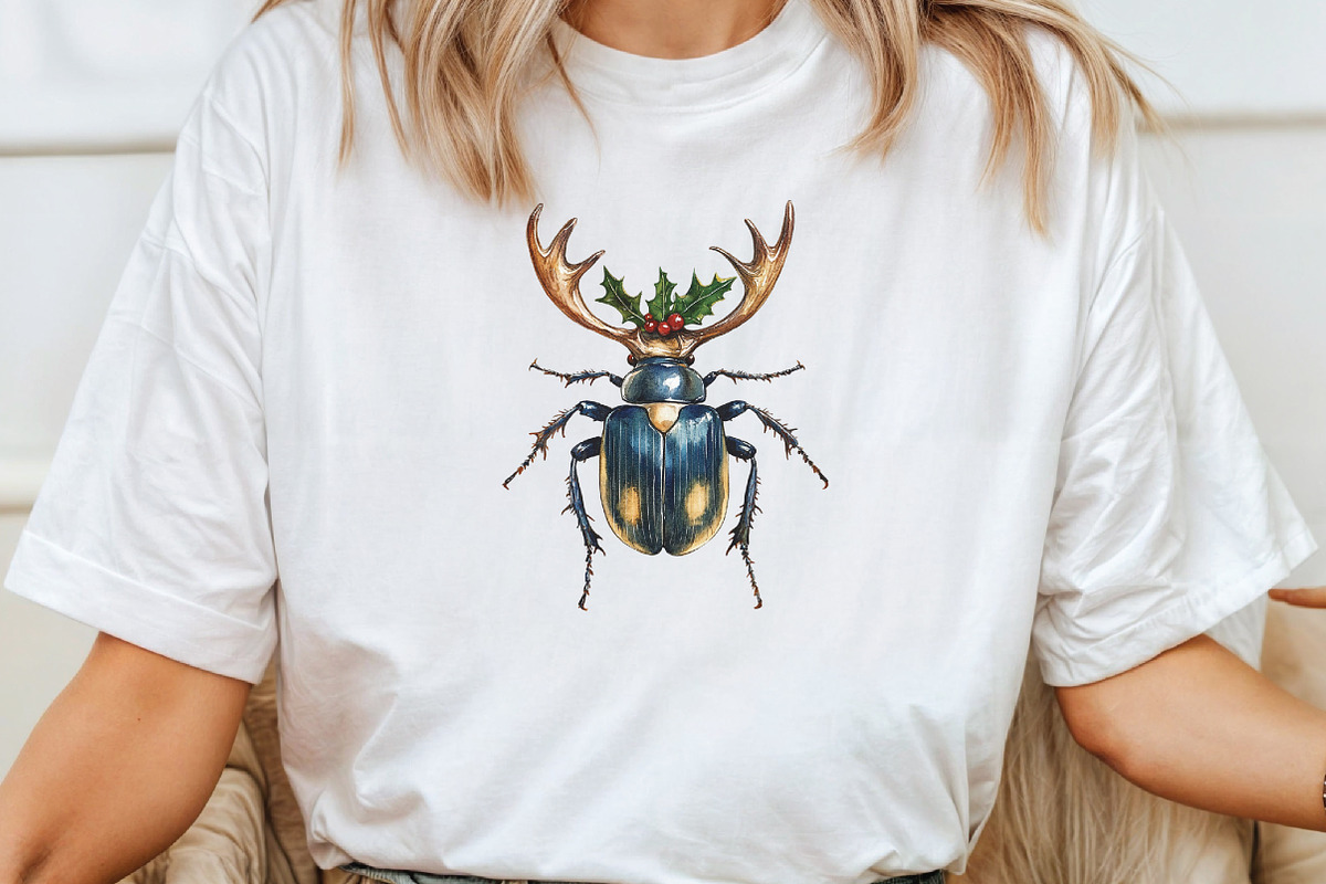 Quirky Christmas Insects Clipart, an Illustration by CraftArtStudio (Photo 5 of 6)