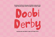 Dooby Derby | Hand Drawn Duo Font, a Handwritten Font by gracetype_studio (Thumbnail 1 of 12)