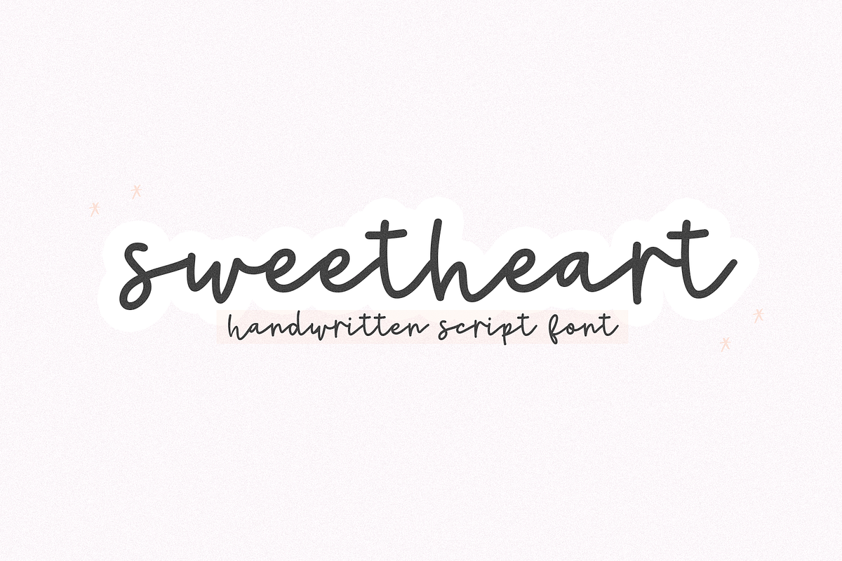 Sweetheart | Script Font