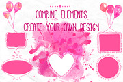 Romantic watercolor backgrounds, a Texture Graphic by Anna's Creative Store (Thumbnail 3 of 4)