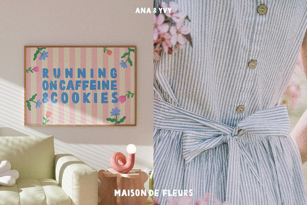 Maison de Fleurs | Marker Font Trio, a Handwritten Font by ana & yvy (Photo 3 of 12)