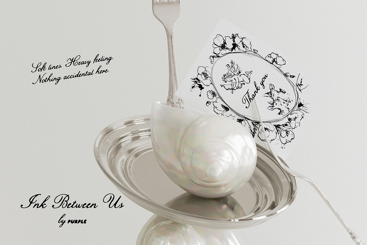 Ink Between Us - Romantic Line Art, a Decorative Illustration by Purple (Photo 16 of 17)