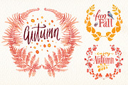 Autumn watercolor clipart set, an Illustration by Art & Things (Thumbnail 3 of 4)