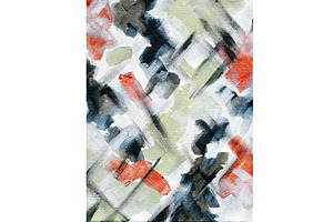 Modern Minimal Impressionistic Paint, a Decorative Illustration by Sharon Schwalbe