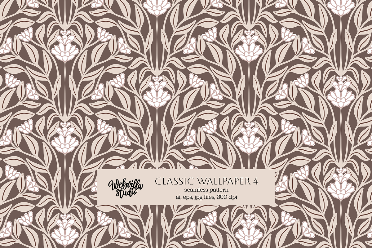 Classic Wallpaper vol 4, a Wallpaper Graphic by Bloomart Studio (Photo 1 of 4)