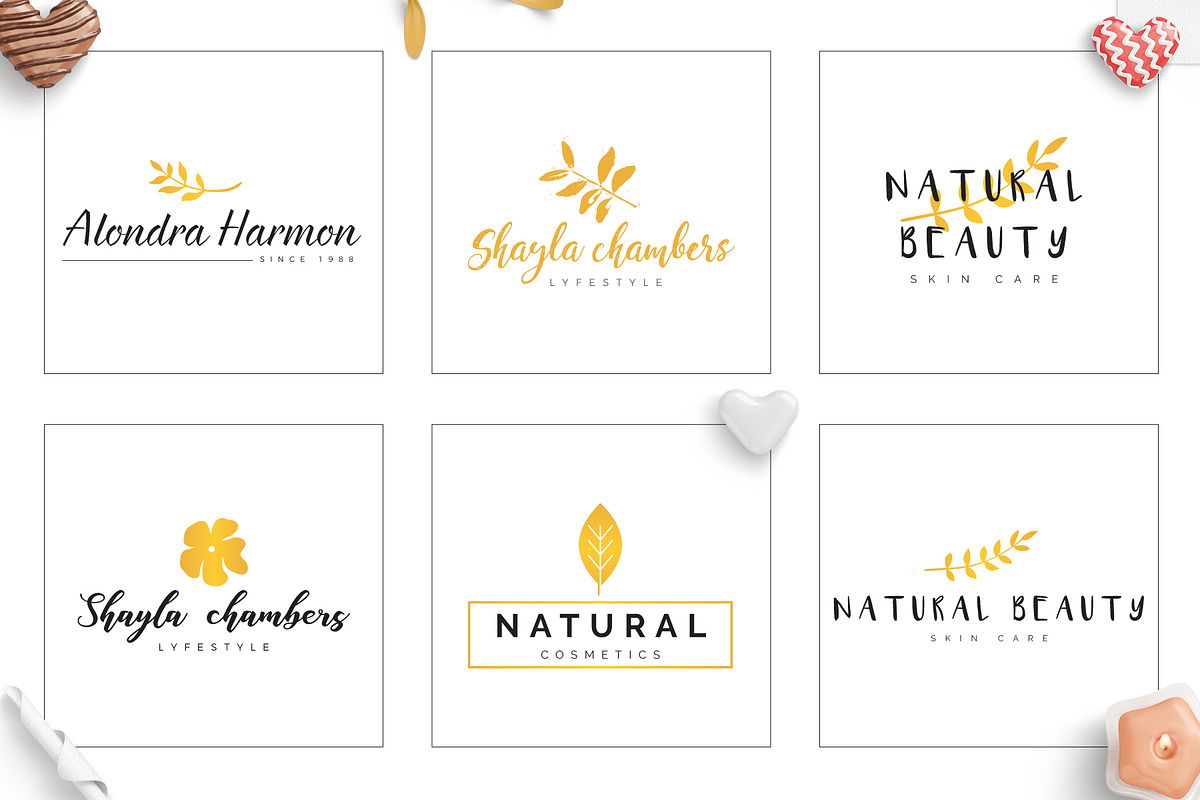 70 Elegant Floral Logo Bundle, a Branding & Logo Template by XpertgraphicD (Photo 6 of 16)