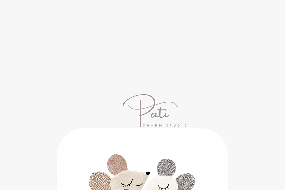 20 Sister Mouse Clipart PNGs, an Animal Illustration by Pati Charm Studio (Photo 6 of 8)