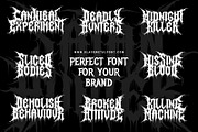 Satan Hunter - Strong Death Metal, a Blackletter Font by Blackmetalfont (Thumbnail 4 of 4)