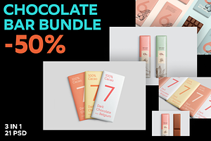 Chocolate Bar Mockup Bundle