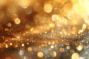 Golden glitter and bokeh lights in festive abstract background c, a Background Photo by José Manuel Gelpi