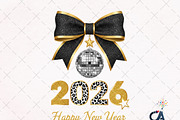 New Year 2026 Bow PNG, an Illustration by Creative Art (Thumbnail 1 of 6)