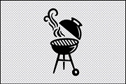 BBQ Grill Smoker Icon Silhouette SVG, an Object Graphic by BeeCraftR (Thumbnail 3 of 3)