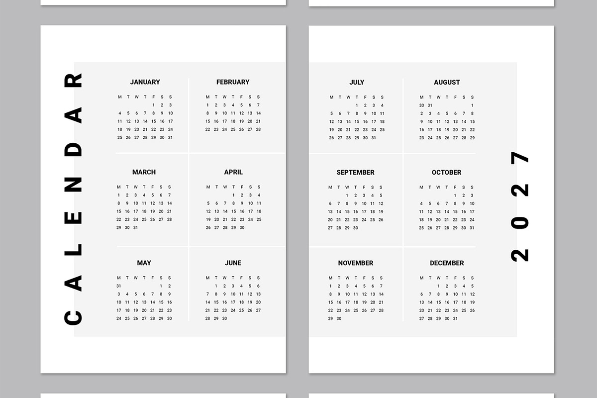 Wall Calendar 2025 to 2028, a Stationery Template by ContestDesign (Photo 4 of 5)