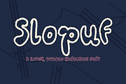 Slopuf | Hand-Drawn Outline Font, a Handwritten Font by Oblique Foundry (Thumbnail 1 of 11)