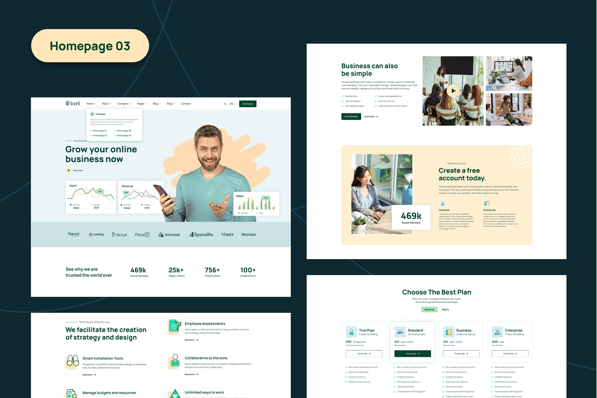 iori - Startup SaaS NextJS Template, a React Template by AliThemes (Photo 4 of 13)