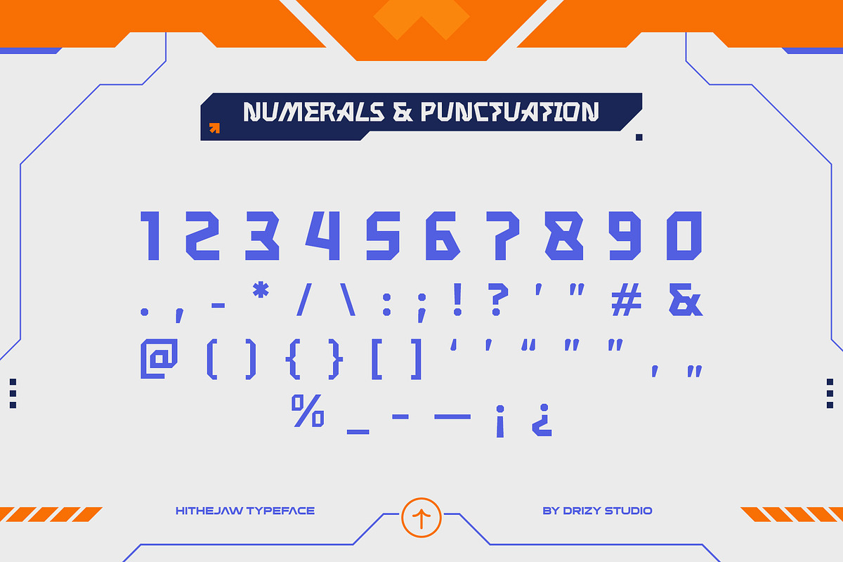 Hithejaw - Modern Experimental Font, a Sans Serif Font by Drizy (Photo 5 of 10)