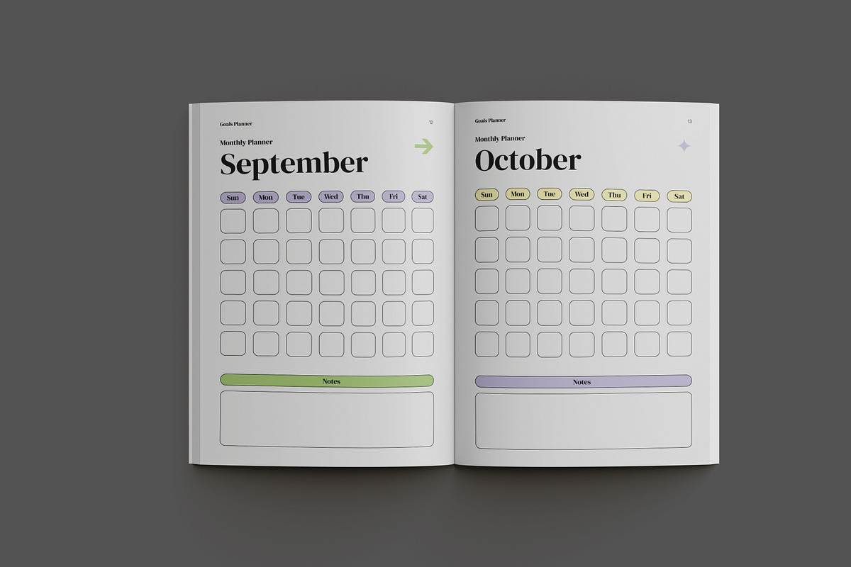 White Simple Planner Book, a Stationery Template by Neermana (Photo 4 of 12)