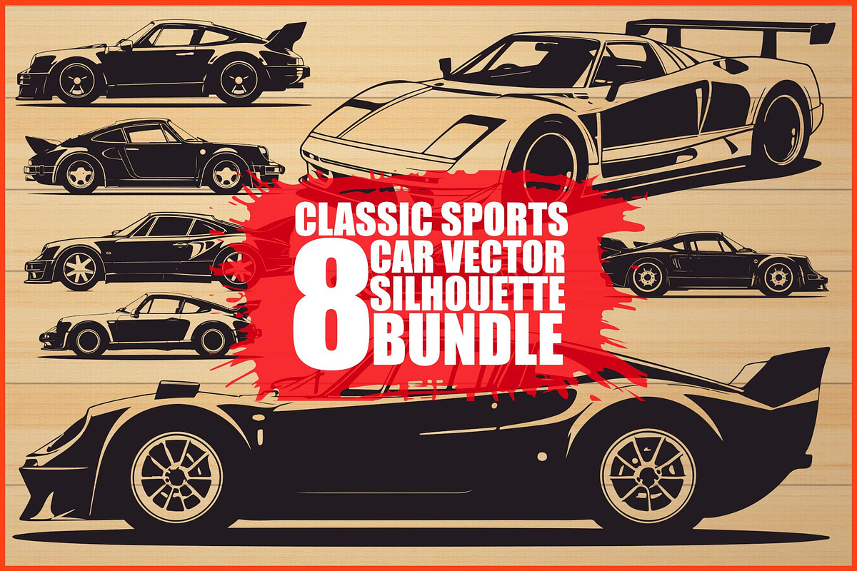 Vintage Car Bundle, an Illustration by Gfx_Store (Photo 1 of 9)