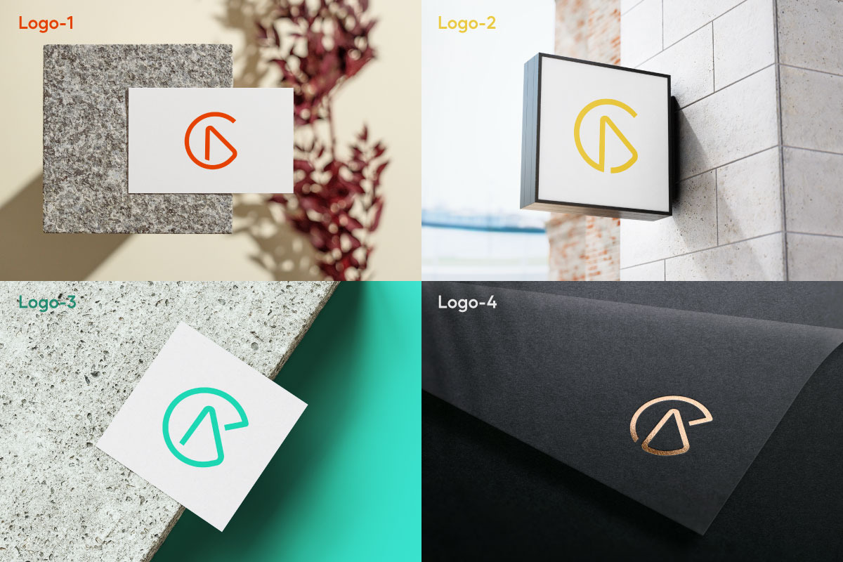 CA Letter Logo Bundle 4 Variants Logo