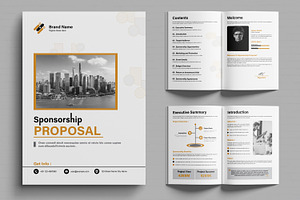 Clean Sponsorship Proposal Layout, a Brochure Template by MightyDesign