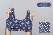 Blue Botanica – Floral Pattern Set, a Pattern Graphic by L- design studio (Thumbnail 10 of 12)