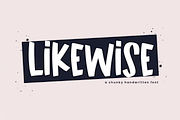 Likewise | A Fun Chunky Font, a Font by KA Designs (Thumbnail 1 of 7)