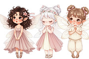 Whimsical Fairy Clipart Bundle, an Illustration by DreamArtGraphic (Thumbnail 4 of 4)