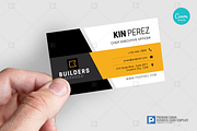 Construction Canva Business Card 07, a Business Card Template by PSDPixel (Thumbnail 4 of 4)